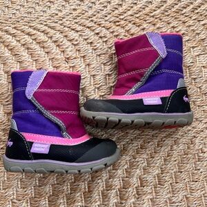 See Kai Run Kids' Purple and Pink Winter Boots Size 4 Toddler